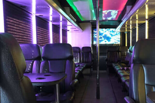 30 passenger bus interior