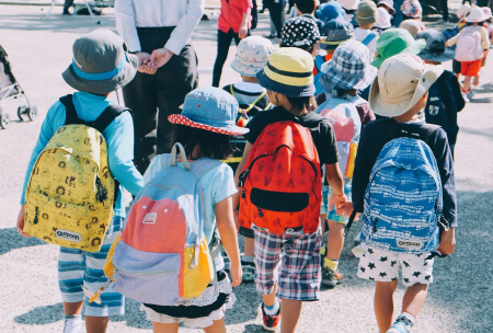 student group on a school field trip