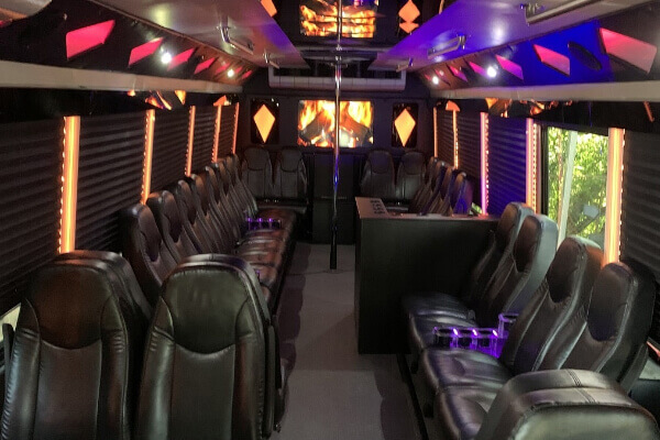 spacious party bus