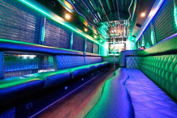 neon light son party bus