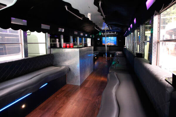 unique party bus interior