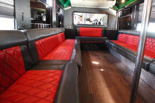 party bus with dance pole